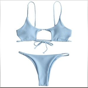 Baby Blue Braided Swim Set